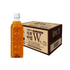 W차 식후비법 무라벨, 500ml, 24개