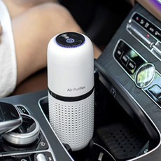 다미겨미 미니 공기청정기 차량용 충전식공기청정기, 크로스보드 충전식 공기청정기(화이트)