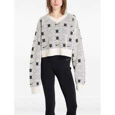 나이키 기하학 패턴 V넥 스웨터