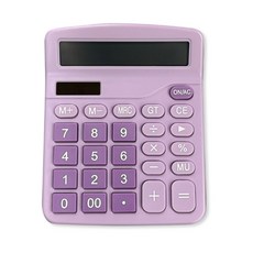 아워리빙 썬업 파스텔 계산기, 1개, 퍼플
