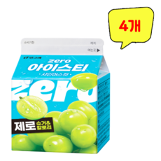 빙그레)아이스티제로샤인머스캣, 4개, 300ml