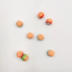 데일리 냉장고 자석 리핑 소품 인테리어, 반껍질귤8pcs세트