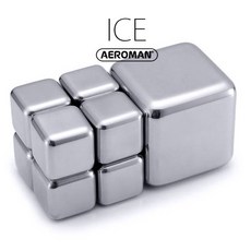 coutale Prestige 法國胡桃木海馬開瓶器 交換禮物 紅酒開瓶器 不鏽鋼海馬刀 酒具, 1個, 超大冰塊一顆(1顆等於8顆小顆冰塊體積), 木頭色/不鏽鋼銀色