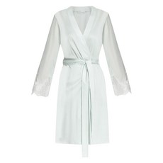 한로 레이스 디테일 드레스 가운