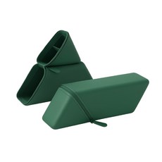 [데스크랩] 스탠딩 실리콘 펜슬케이스, 2개, 그린