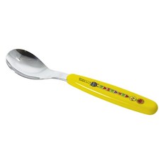 日本 LEC 麵包超人不鏽鋼湯匙 兒童餐具 寶寶安全學習湯匙 攜帶式環保餐具, 紅色, 1個