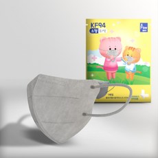 FLOW 새부리형 KF94 마스크 어린이 유아 소형 (모던핏), 40개, 그레이