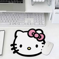KT 고양이 마우스패드 귀여운 타입 못말려, 핑크베이지kt 마우스패드, 1개 핑크베이지kt 마우스패드, 1개