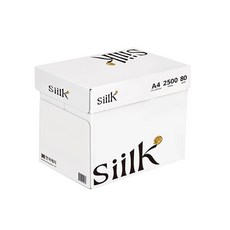 한국제지 실크 복사용지 80g, A4, 2500개