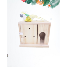 문조 / 핀치류 삼나무 원목알통 나무둥지 보금자리 조류용품, 1개