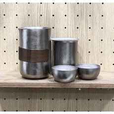 Snow rock 純鈦冰花鷹嘴泡茶器350ML, 1個, 泡茶器350ML+四個杯子, 冰花銀, 泡茶器350ML+四個杯子