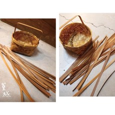 篁城 碳化竹篾 0.4-1公分 無竹節竹皮/去皮 竹蔑/竹編/竹材料竹條/竹片手編花器/竹籃/竹球/竹扇, 1公分寬竹肉,長約24~30公分50片