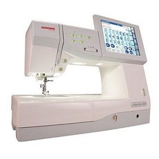 松芝拼布坊 車樂美 JANOME 電腦型刺繡縫紉機 MC11000，多功能家用縫紉刺繡一體機