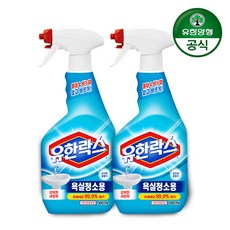 유한락스 욕실청소용 500ml플러스500ml, 1.욕실청소용 500ml+500ml 1개, 500ml, 1개