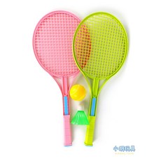 小胡玩具 2入網格大球拍 (附2款球) 兒童玩具, 1個, 隨機不挑色