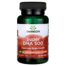 Swanson 超級 DHA 500 毫克軟膠囊, 1個, 30入