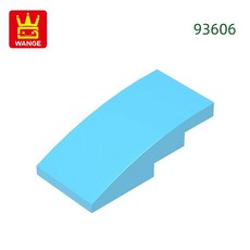 슬로프 곡선 블록 컬러 벽돌과 조립 부품, 9. 33.Sky Blue, 1개
