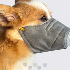 마스크 차단 중형견 삼중 가능 미세먼지 조절 스트랩 필터 호흡기 반려견 보호, 1개, 상세페이지 참조g, 중형