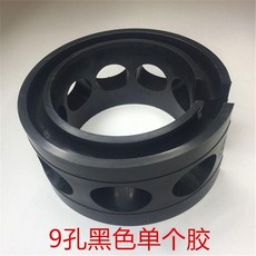 汽車減震器緩衝膠 避震器彈簧緩衝膠 保護改善減震 擡高車身, 單個9孔黑色膠墊,下單後告知客服你的車型和年份, 1個