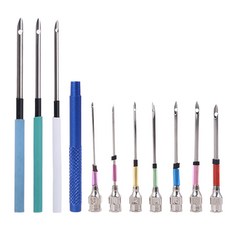 10pcs/세트 펠팅 펀치 바늘 저장 병 아트 크로 셰 뜨개질 바늘, 보여진 바와 같이, 1개