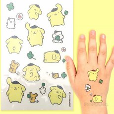 로랑마켓 캐릭터 타투스티커 어린이타투 스티커문신 붙이는타투, 헬로키티_베이직