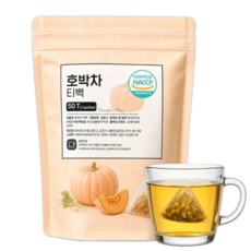 국산 늙은 호박차 티백 100% 호박티 호박수, 1세트, 50개입, 75g