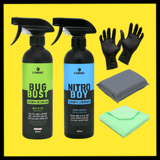디크로닉 버그버스트 500ml 버그 크리너 클리너 벌레 제거 오염 얼룩 사체 타르 제거제, 1.버그버스트+타월+장갑, 1개