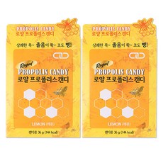 로얄 프로폴리스 캔디 레몬, 36g, 2개