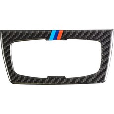 真碳纖維頭燈大燈開關框貼片 三色標 適用於13-18年F30 328i F32 M3 M4, 1個