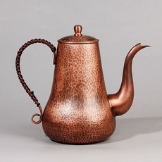 구리 핸드드립 주전자 황동 커피포트 빈티지 티팟 수공예, 601ml 에서 700ml, 신등 900ml, 1L