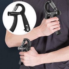 강도조절 악력기 카운터 손목 전완 운동기구 그립 강화 훈련 스트레스 완화, 1개, 상세페이지 참조