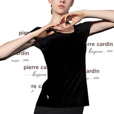 PierreCardin皮爾卡登 雙材質拼接網眼透氣瑜珈短袖衫