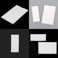 누누디자인 부착식 투명 메모 꽂이판 부착 메모판, 소