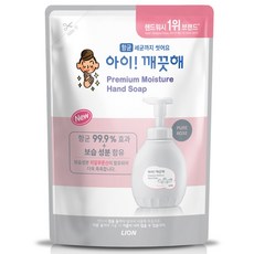 아이깨끗해 프리미엄 모이스처 핸드워시 퓨어로즈 리필, 400ml, 3개
