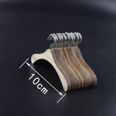 옷걸이 가구 의류 소품 인형 옷장 옷 행거 드레스 선물, 1개, E. 0개입 인형 옷걸이 천연 나무색