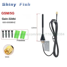1PCS GSM 5G 캐비닛 안테나 2.4GHZ 실외 방수 브래킷 장착형 8/12/32Dbi 고이득 남성형 1.5M, 03 5G-Copper rod