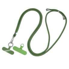 타이탄기어 튼튼한 메탈홀더 + 태그홀더 + 길이조절 핸드폰 목걸이 스트랩, 1개, 올리브그린