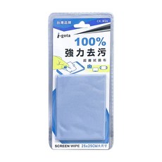 i-gota 強力去汙超纖拭鏡布 CKW-26，超細纖維材質，輕鬆擦拭油汙不留痕跡，適用於眼鏡、手機螢幕等各種鏡面, 1個