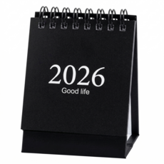 로이 2026년 미니탁상 달력, 1개, 블랙