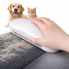 쓰윽 강아지 고양이 털제거기 카펫 소파 차량시트 겸용 반영구 클리너, 화이트, 1개