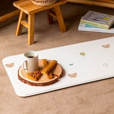 파크론 노이신콜라보 피넛버터 주방 욕실 현관 씽크대 부엌 매트 PVC 발매트 두꺼운 주방매트, 코코베어, 1개