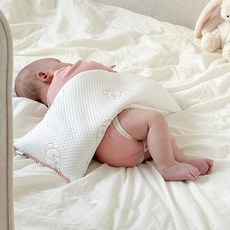 올포홈 누름베개 가슴안정 항균좁쌀 태열베개 모로반사 배앓이방지 냉감, 1개, 베이지 누빔 커버+속통