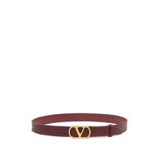 발렌티노 가라바니 브이로고 시그니처 레더 벨트