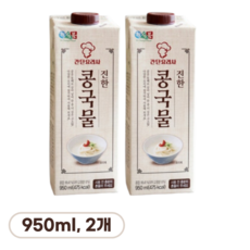 new 베지밀 정식품 진한 콩국물, 950ml, 2개