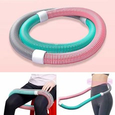 무소음 스프링 훌라후프 홈트 전신 스트레칭 복부 허리 운동 기구, 스프링훌라후프