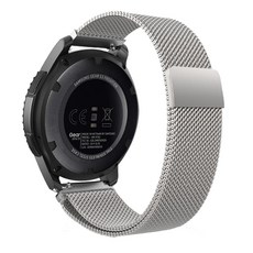 더조은셀러 갤럭시워치3 시계줄 밴드 밀레니즈 루프 자석 41 mm, 1개, 갤럭시워치3 45mm - 실버