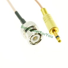 BNC 수-3.5mm 수 모노 1/8 인치 TS 플러그 CCTV 카메라 모니터 안테나 RG316 케이블, 02 1Pcs 6inch, 1개