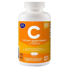 berkley jensen C 1000mg 含玫瑰果錠, 1個, 500錠