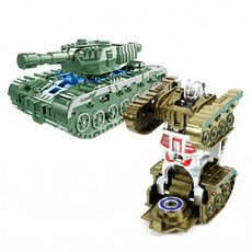 집중력 향상 탱크 변신 로봇 피젯스피너 완구 피젯토이 변신스피너, 6.8x3.8x3cm, 1개, 그린