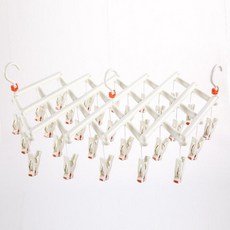 대형옷걸이 옷걸이보관 다기능 접이식 건조 옷걸이세트, 1개, 29헤드 화이트